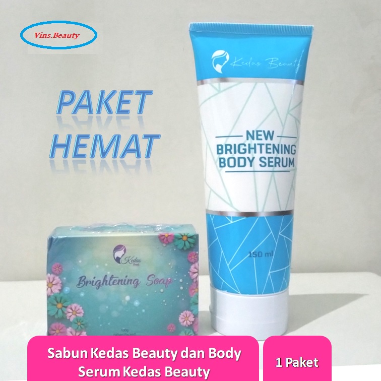 Paket 2 in 1 Kedas Beauty Sabun dan Body Serum ORI