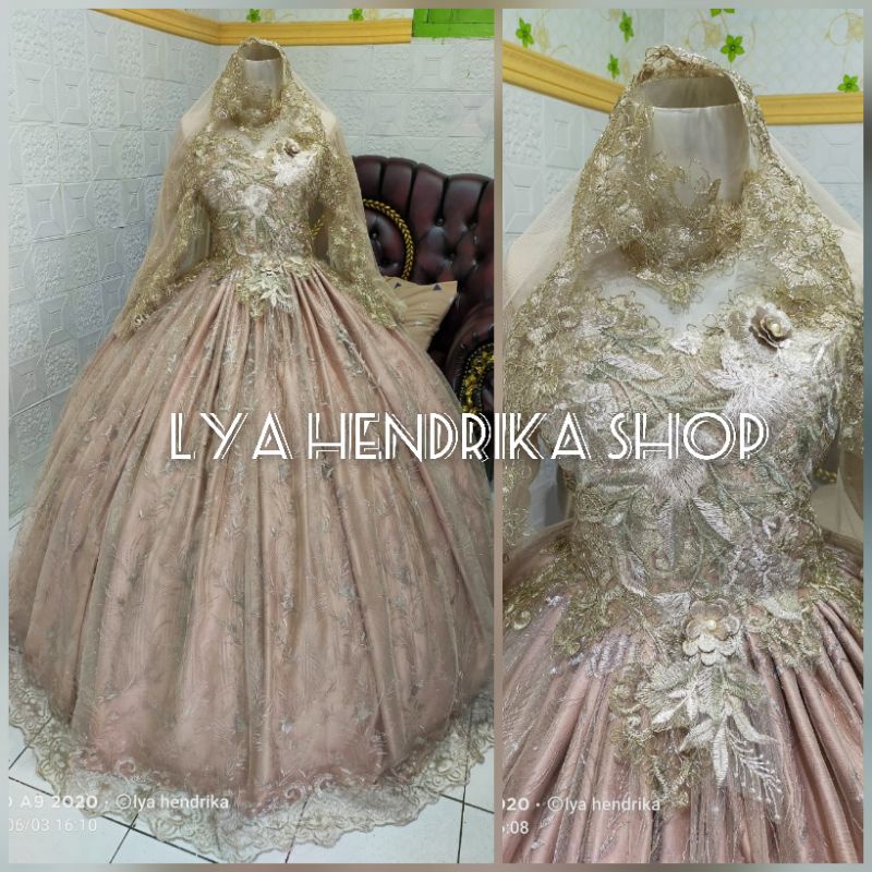 Ballgown + kerudung