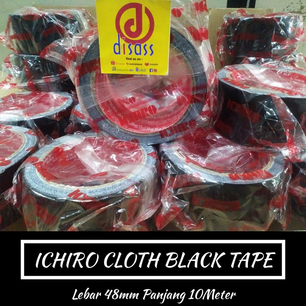 

ICHIRO CLOTHING BLACK lakban kain hitam - DISASS JOGJA