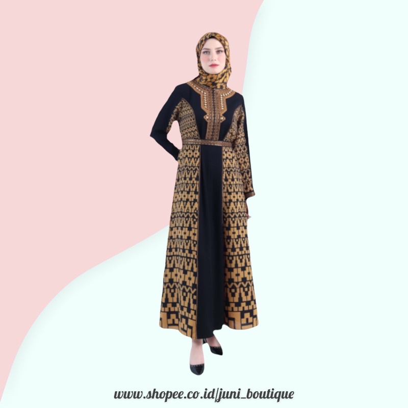 SALE 15% - ABAYA HIKMAT FASHION ORIGINAL A3840