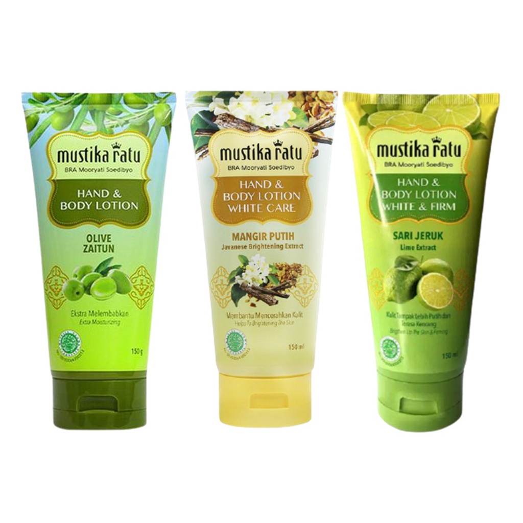 Jual Mustika Ratu Hand Body Lotion White & Firm Sari Jeruk / Olive