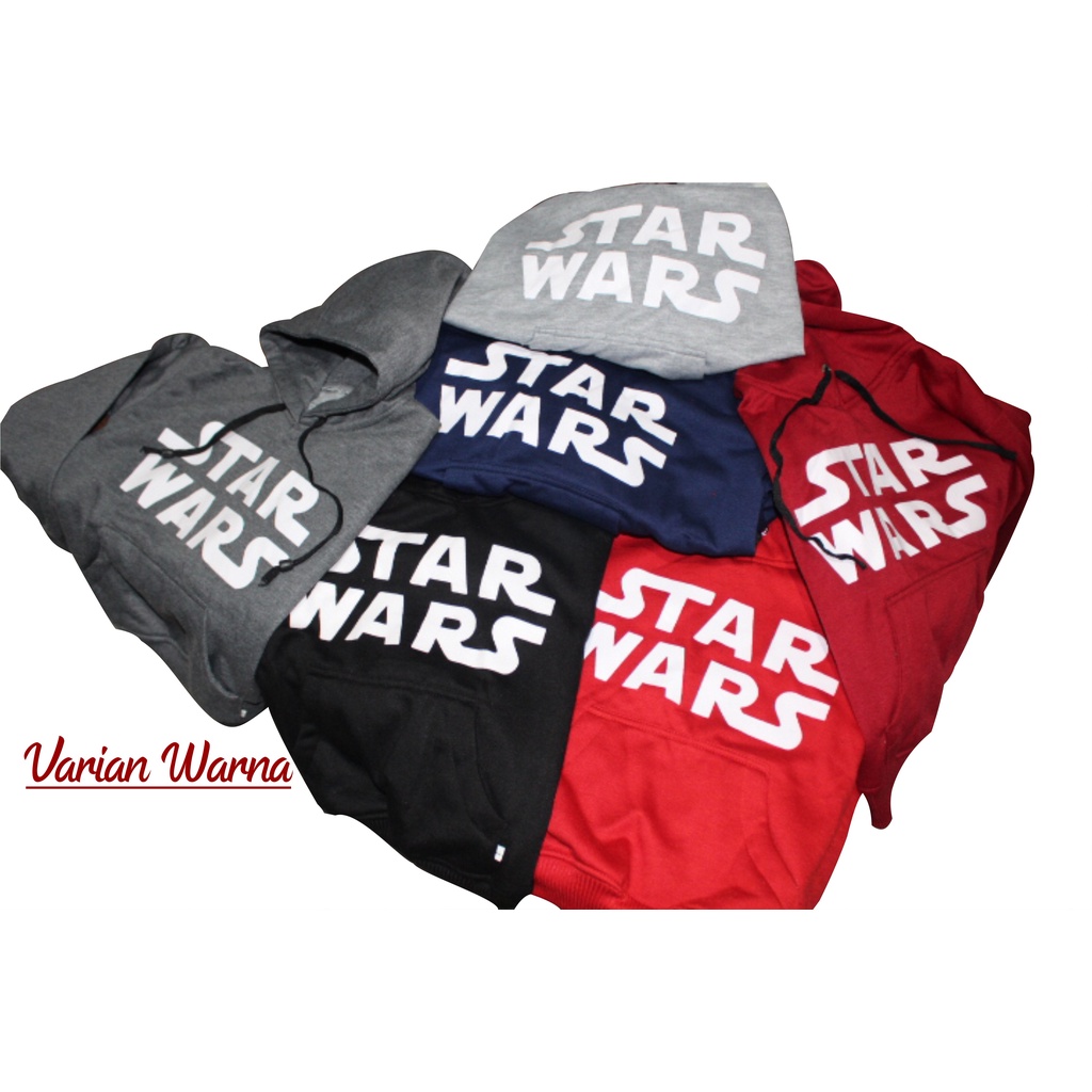 JAKET HOODIE ANAK SWEATER SABLON STARWARS TERBARU KEKINIAN BAHAN FLEECE USIA 2TAHUN SAMPAI 12TAHUN LAKI LAKI PEREMPUAN