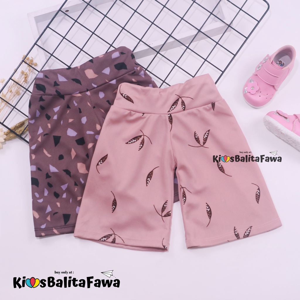 Kulot Motif Uk. 2-3 Tahun / Celana 3per4 Anak Perempuan Murah Celana Pendek Skirt Pants Adem Kulot