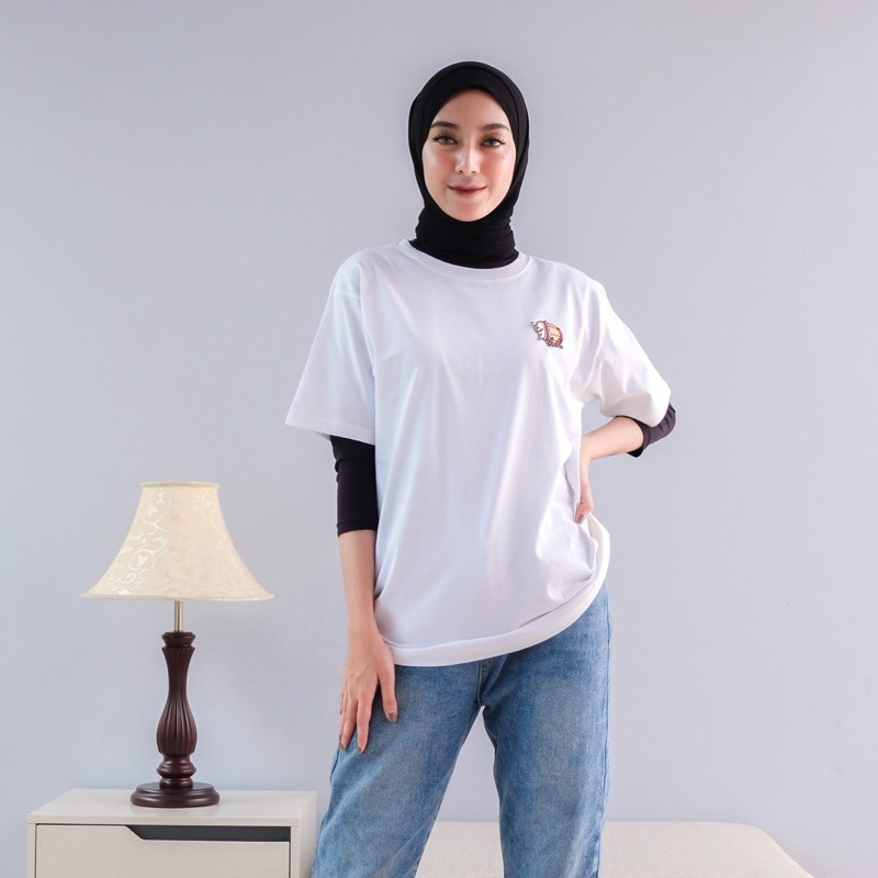 kaos gambar bedug / EID WHITE TEE