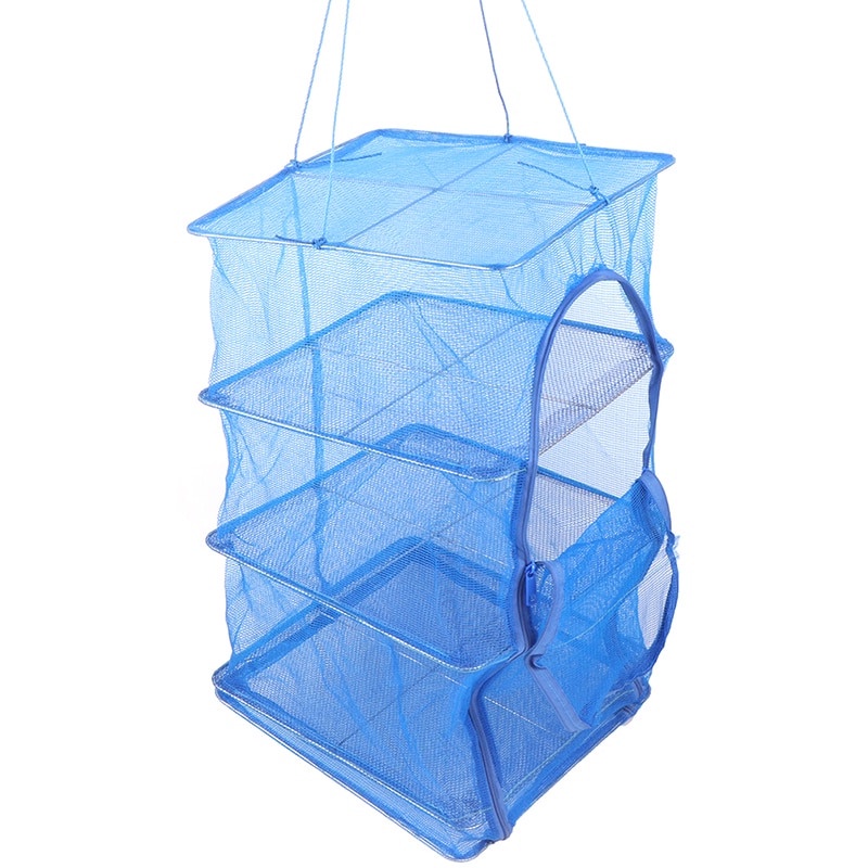 Rak Pengering Jemur Makanan Foldable Dyring Mesh Net 4 Layer Size S