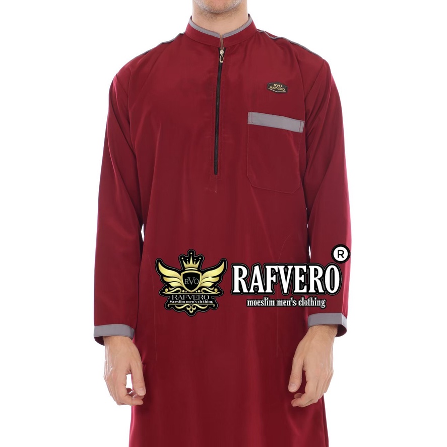 Jubah Gamis Muslim Alvaro Pria Dewasa Original Rafvero