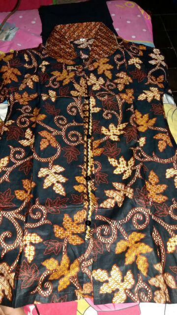 Couple Baju Batik Daun Gandul Hitam||couple Batik Fashion Pekalongan