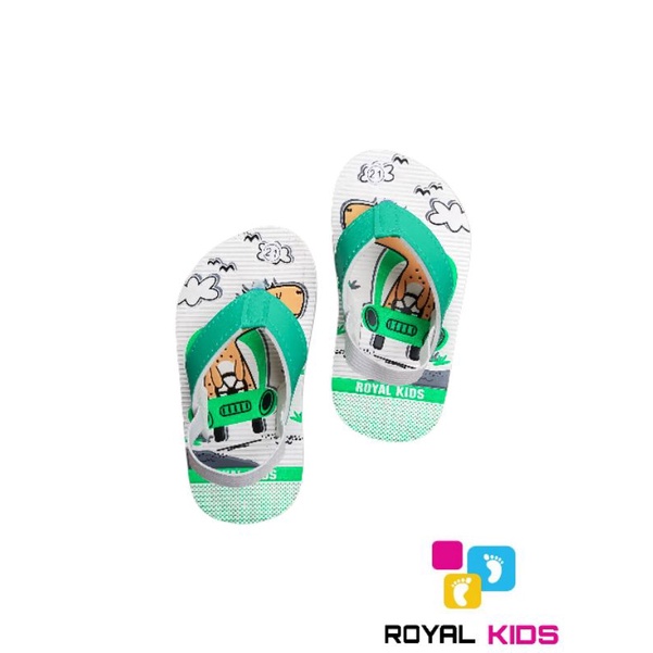 SANDAL BEBY DINO ROYAL KIDS (bisa custom nama)