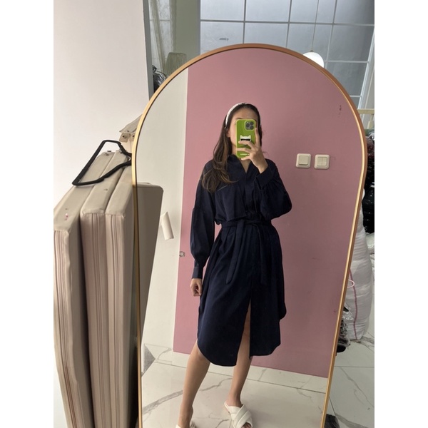 NABO - Oversized Dress Denim Jeans Navy