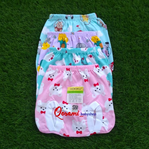 HOKIKU 3 pcs Celana Pop Bayi Motif Full Print Newborn SNI