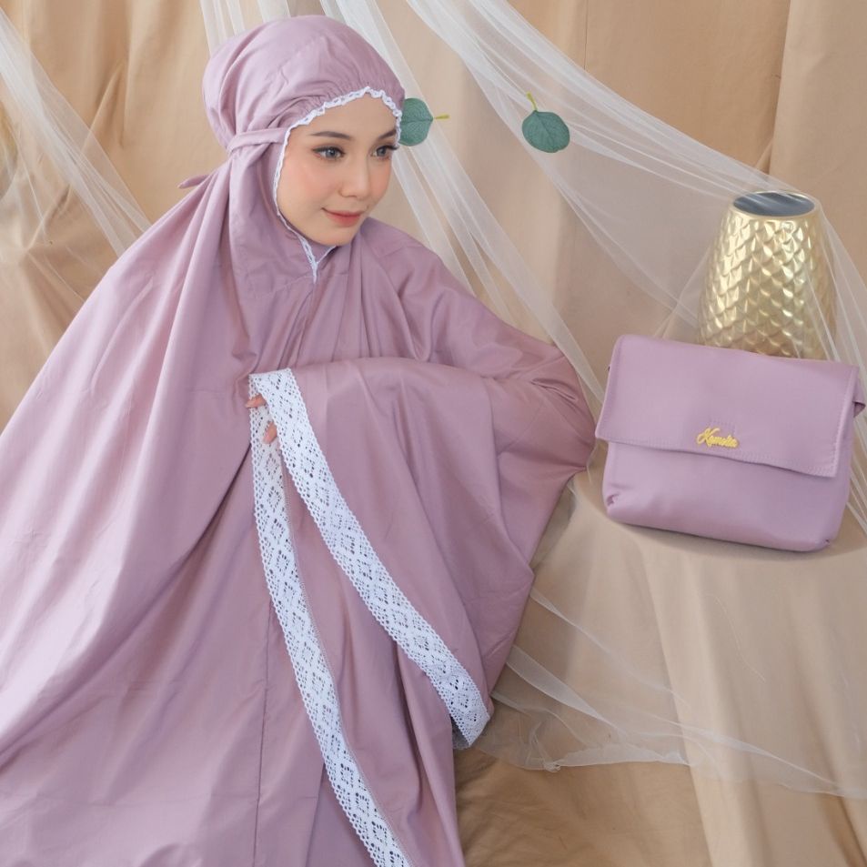 Mukena Dewasa Daily Renda Rajut By Kamelia Collection Bisa Cod