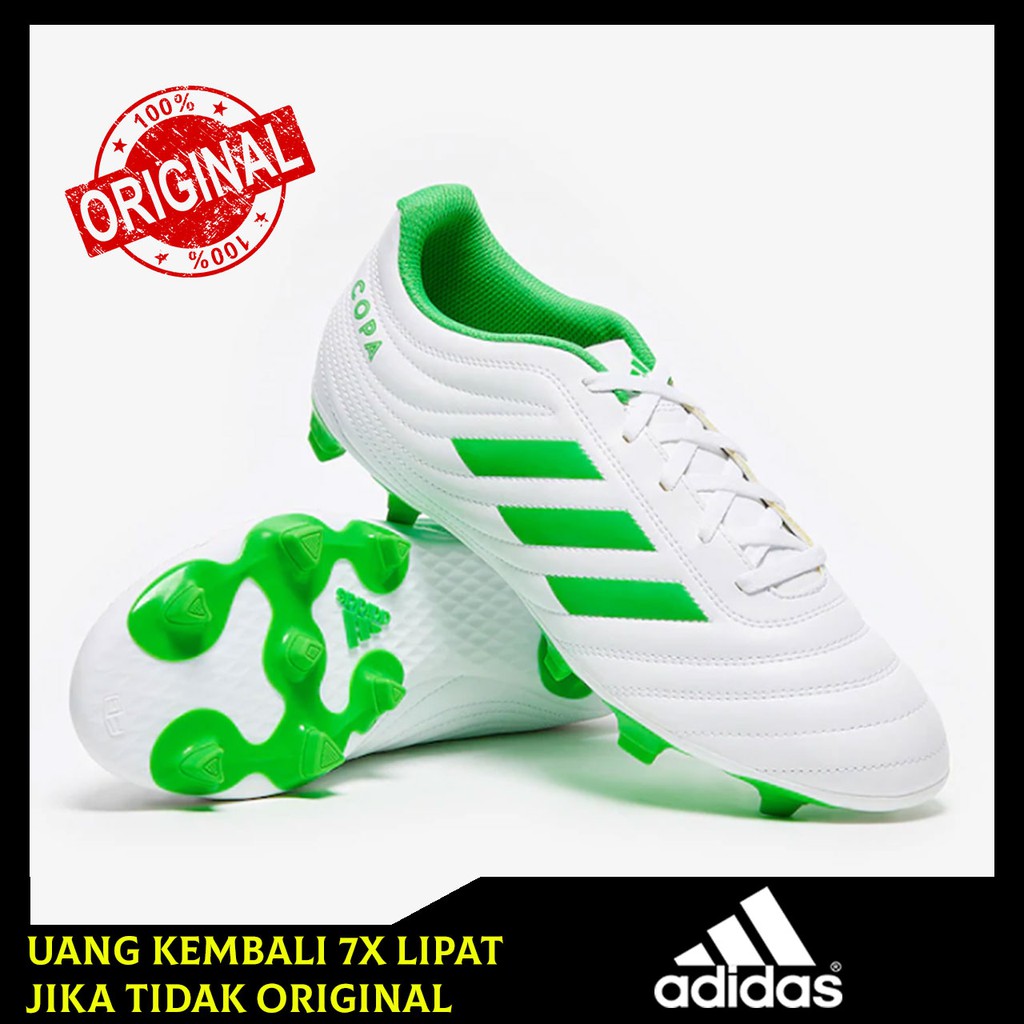 Sepatu Bola Adidas Copa 19.4 FG White Solar Lime D98069 Original