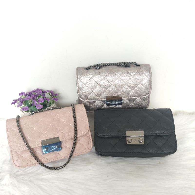 ready cod tas selempang tali rantai tebal murah handbag wanita import terbaru kulit 2021