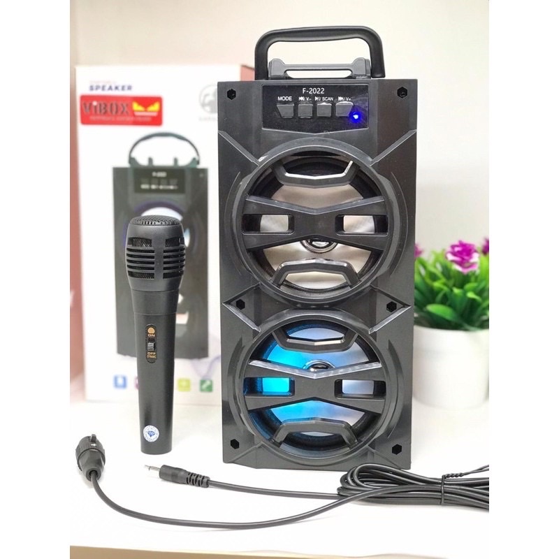 PROMO SPEAKER BLUETTOH VIBOX F2021/F2022 BONUS MIC KARAOKE