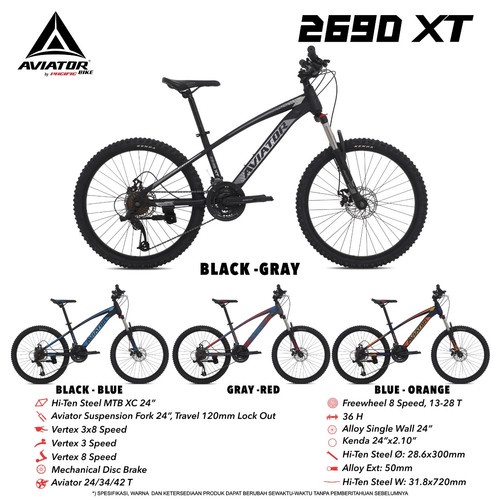 Sepeda Gunung / MTB 24 Aviator 2690 XT