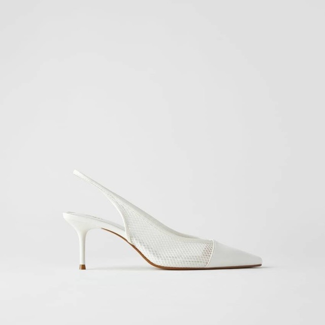 white slingback