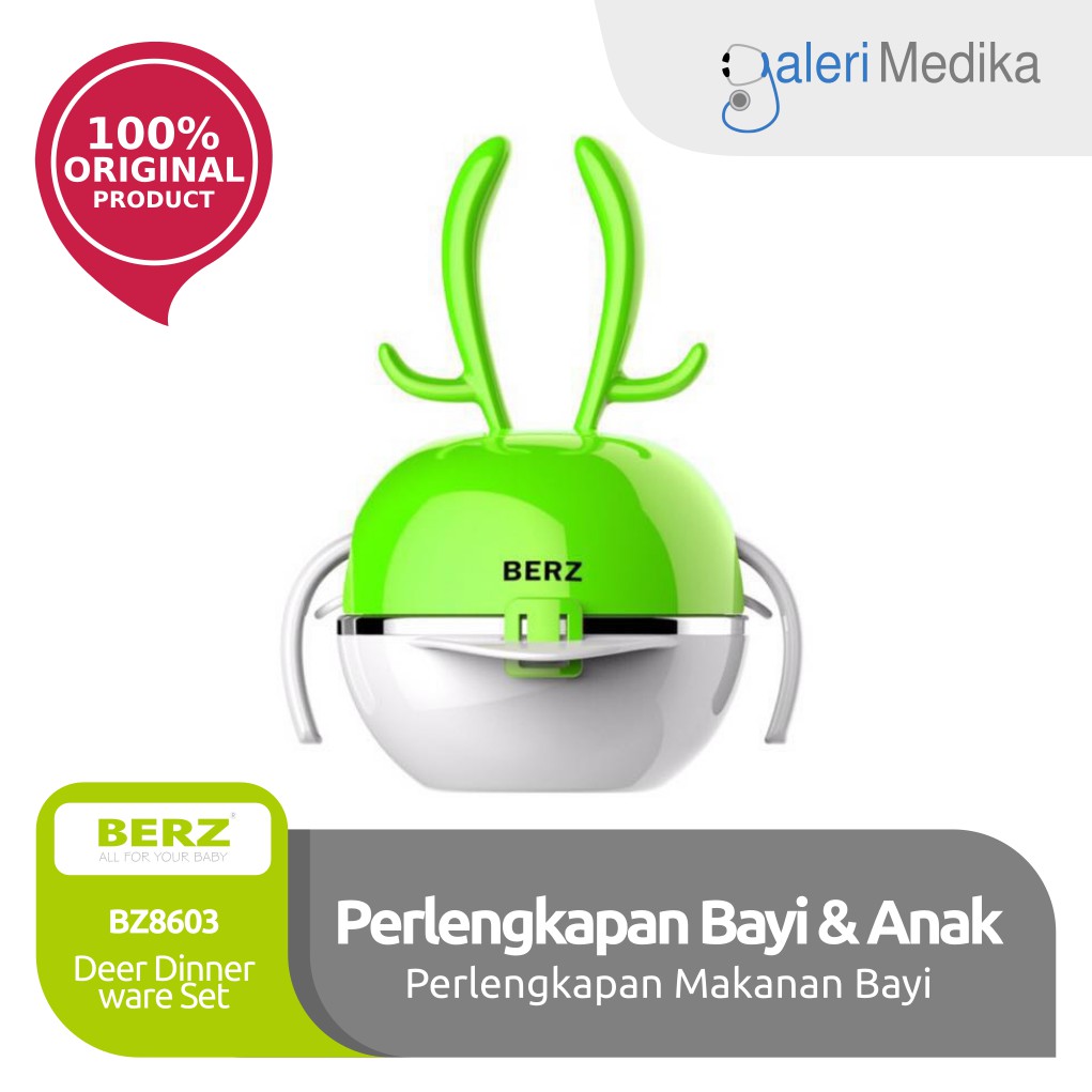 BERZ BZ8603 - Deer dinnerware set / perlengkapan Makan Bayi