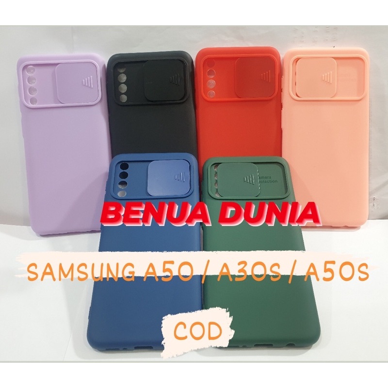 CASE SLIDE MACARON SAMSUNG A30 - SLIDE CASE PELINDUNG KAMERA SAMSUNG A50S/A30S/A30 -BENUA DUNIA