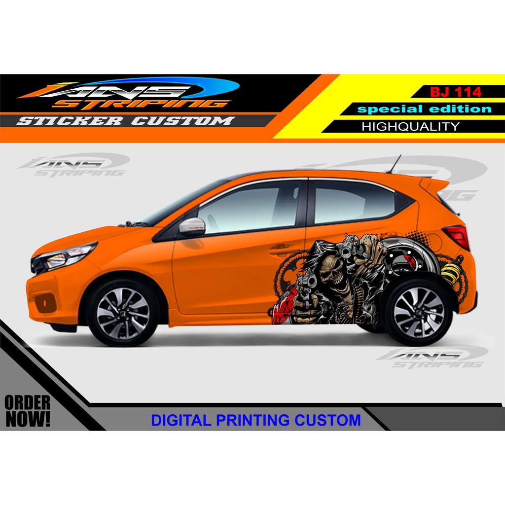 DECAL STIKER MOBIL HONDA BRIO / PROMO STIKER MOBIL AGYA AYLA / STICKER HONDA JAZZ / STICKER DECAL