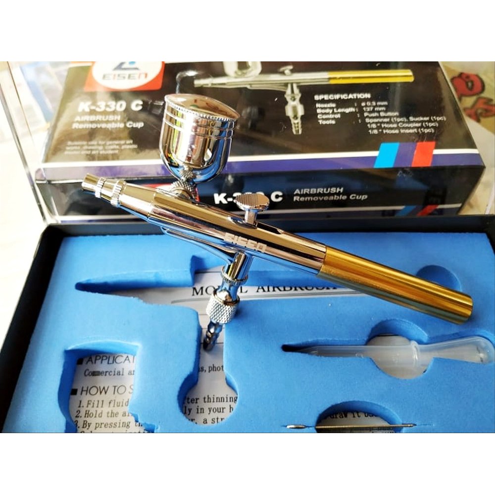 

pen brush premium body full metal - airbrush gun EISEN K-330C ta