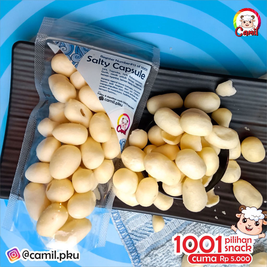 

[CAMIL REG.0013] SALTY CAPSULE , CEMILAN / SNACK KAPSUL ASIN IKAN