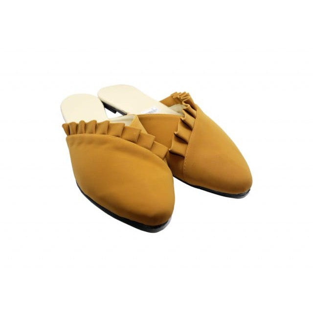 Vahn SUKI Sepatu Flat Shoes Kerja Wanita Casual Santai Hitam Abu FMD05