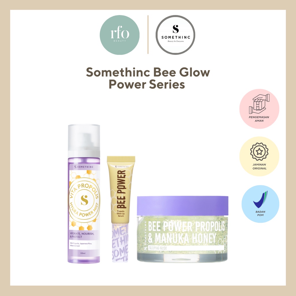 Somethinc Bee Glow Power Series (Power Mist, Sleeping Mask, Lip Serum)