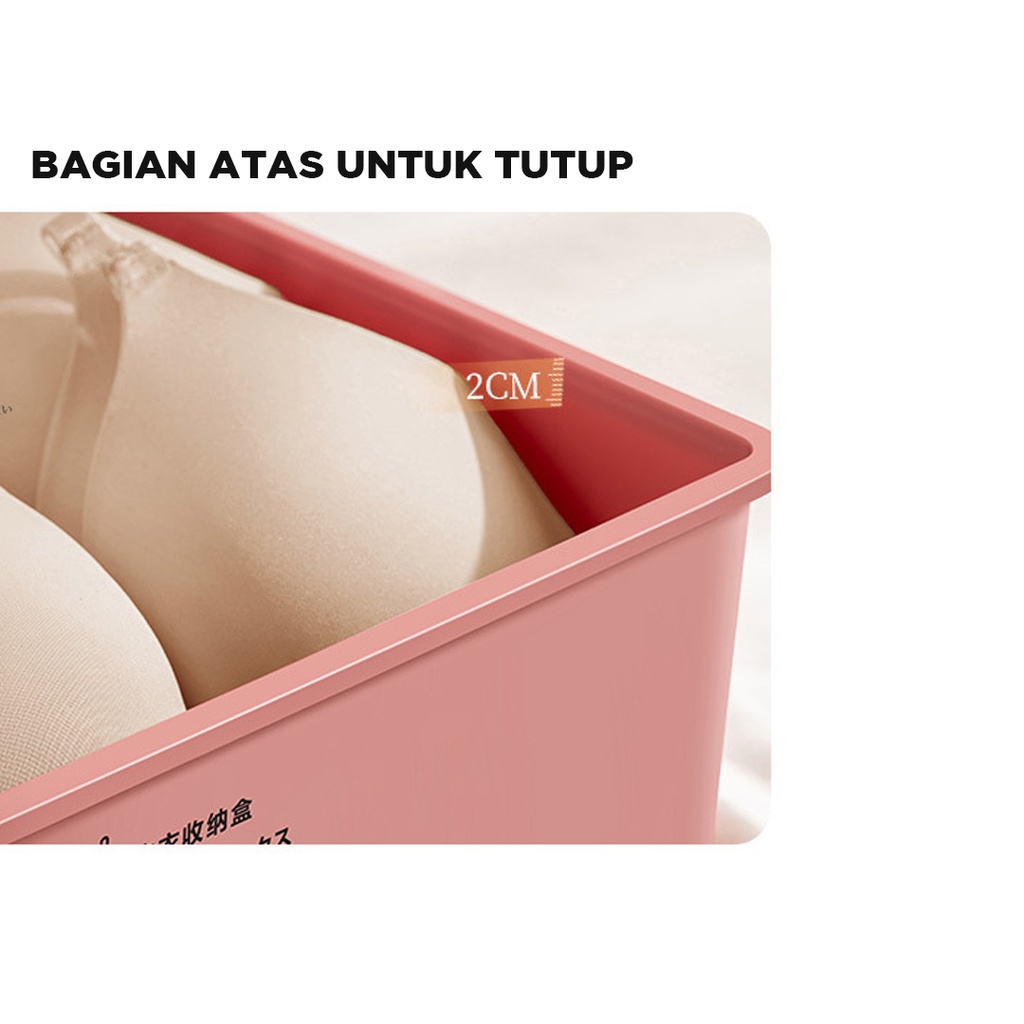 Box tempat kaos kaki | Tempat pakaian dalam | Kotak Accesories serbaguna | Storage box