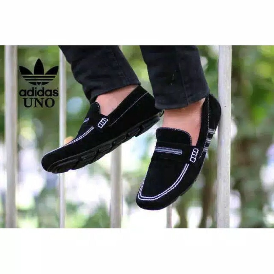 BIG SALE Sepatu Selop Pria Adidas Uno Moccasin Slip on Kasual Trendy Santai Pesta