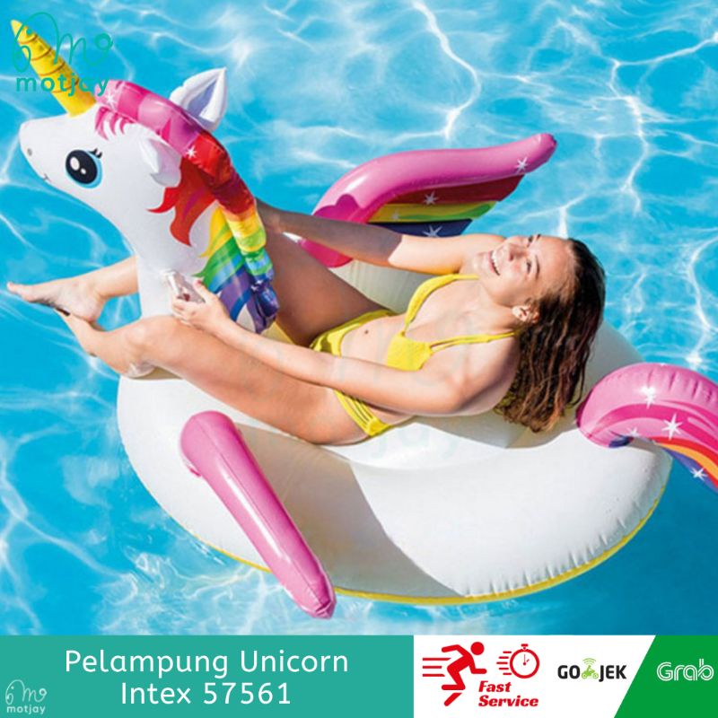 Pelampung Unicorn Intex 57561 Unicorn Ride On Floaties