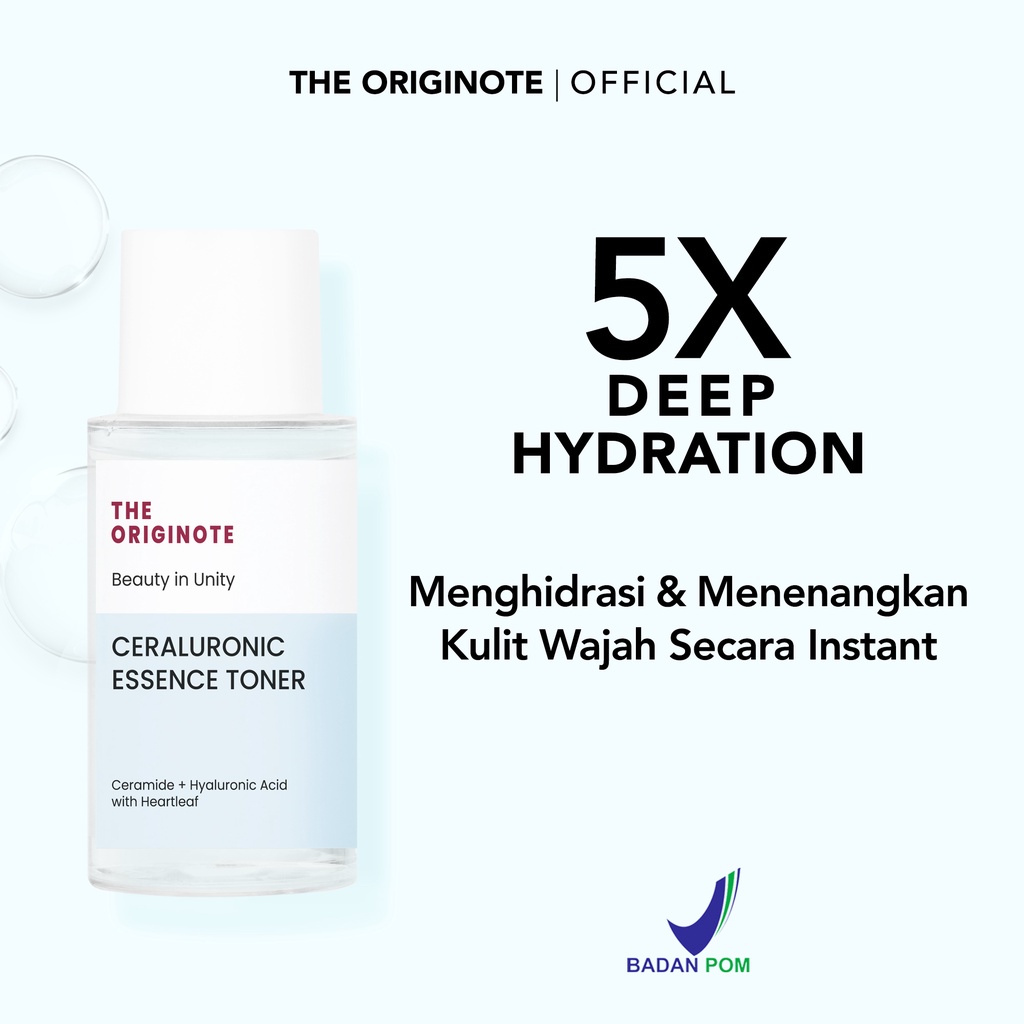 (READY) The Originote Ceraluronic Essence Toner 80ml - Toner Melembabkan dan Menjaga Skin Barrier with Ceramide, Hyaluronic Acid