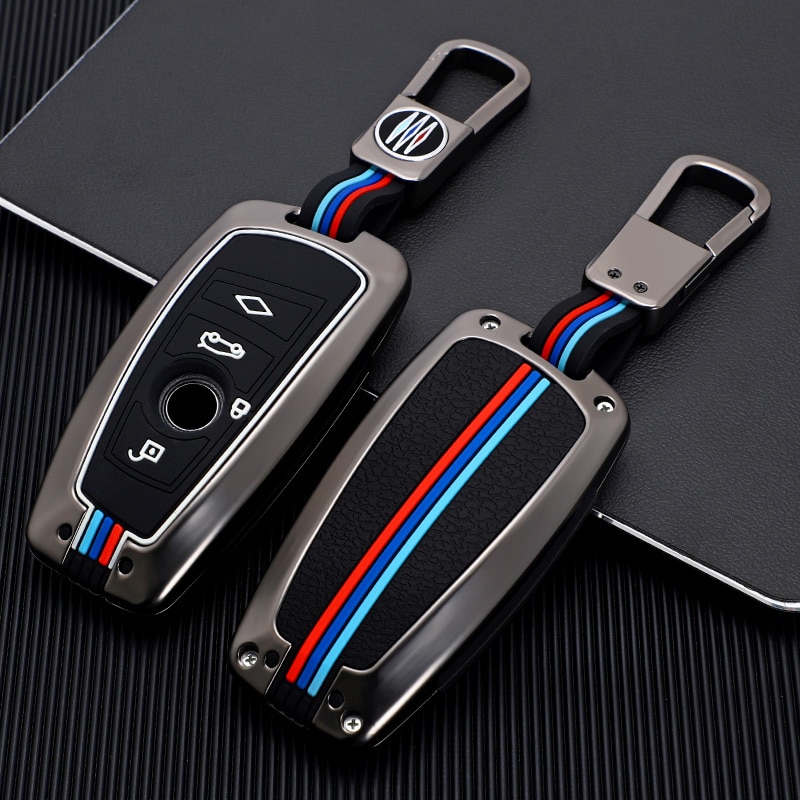 Car Key Case Cover Keychain For Bmw E81 E87 E46 E90 F30 G20 E39 E60 F10 E83 X4 I3 M3 M4 1 3 5 Series Remote Key Holder Metal