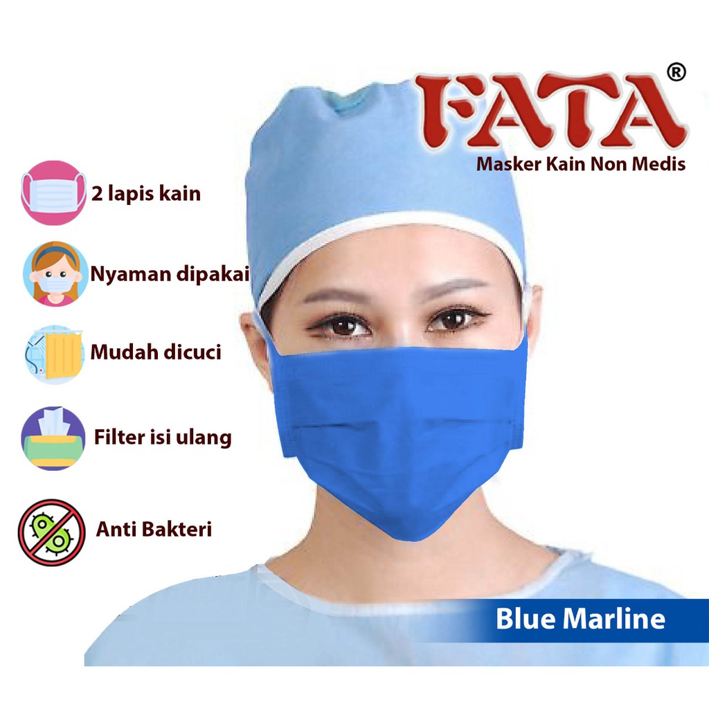 FATA - Masker Kain Bisa Refill Tissue (1 LUSIN) (12 pcs) Terlaris