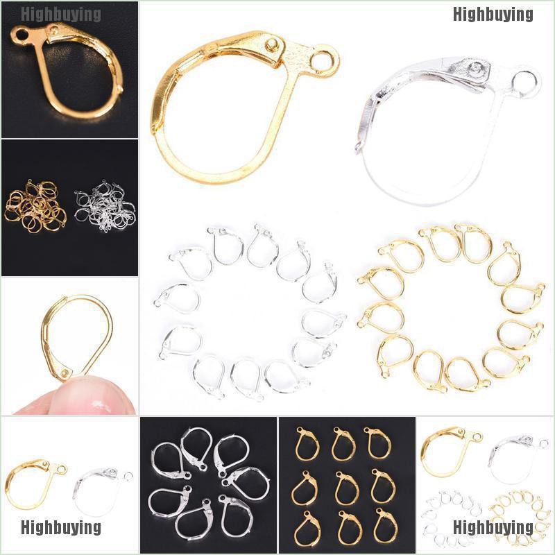 Hbid Glory 50 / 100PCS / Set Kait Lobster Gaya Perancis Untuk Membuat Perhiasan Anting DIY