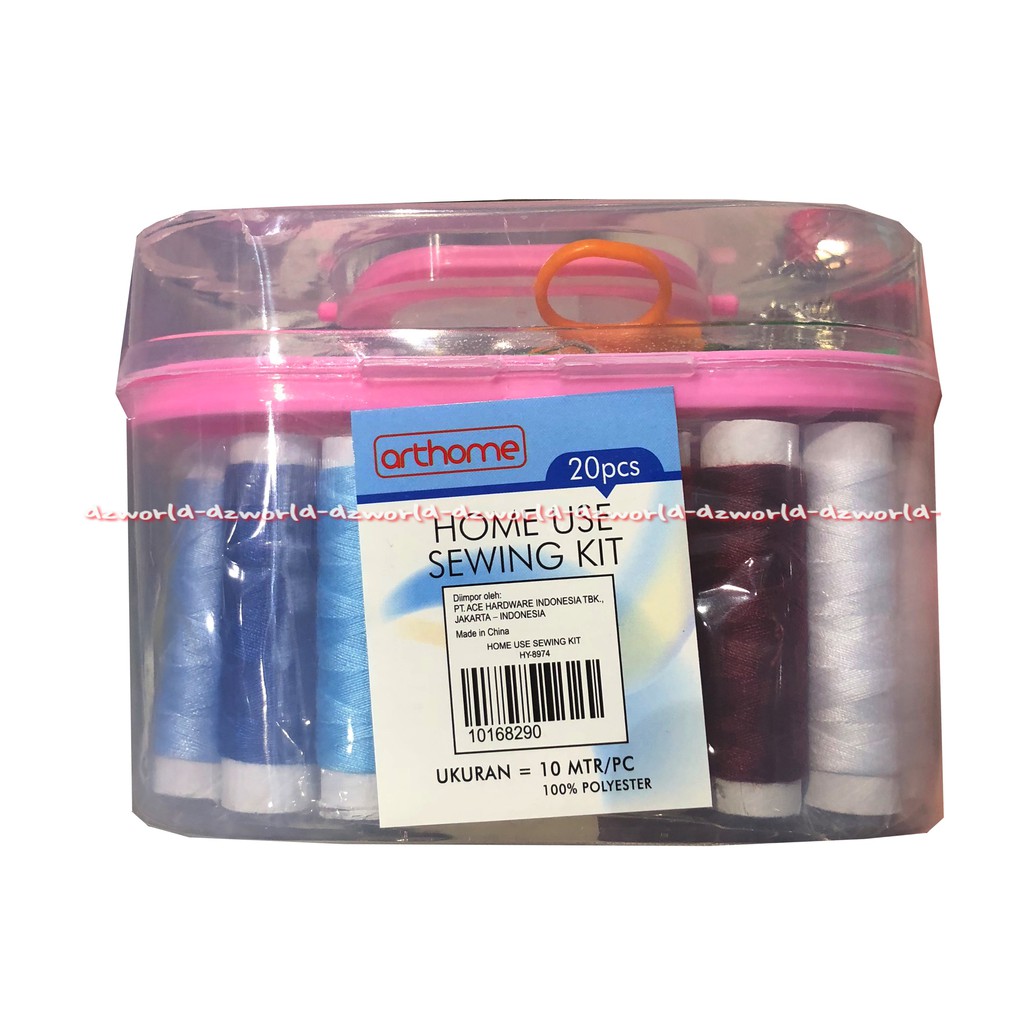 Arthome Home Use Sewing Kit 20Pcs Peralatan Menjahit Set Dengan Benang