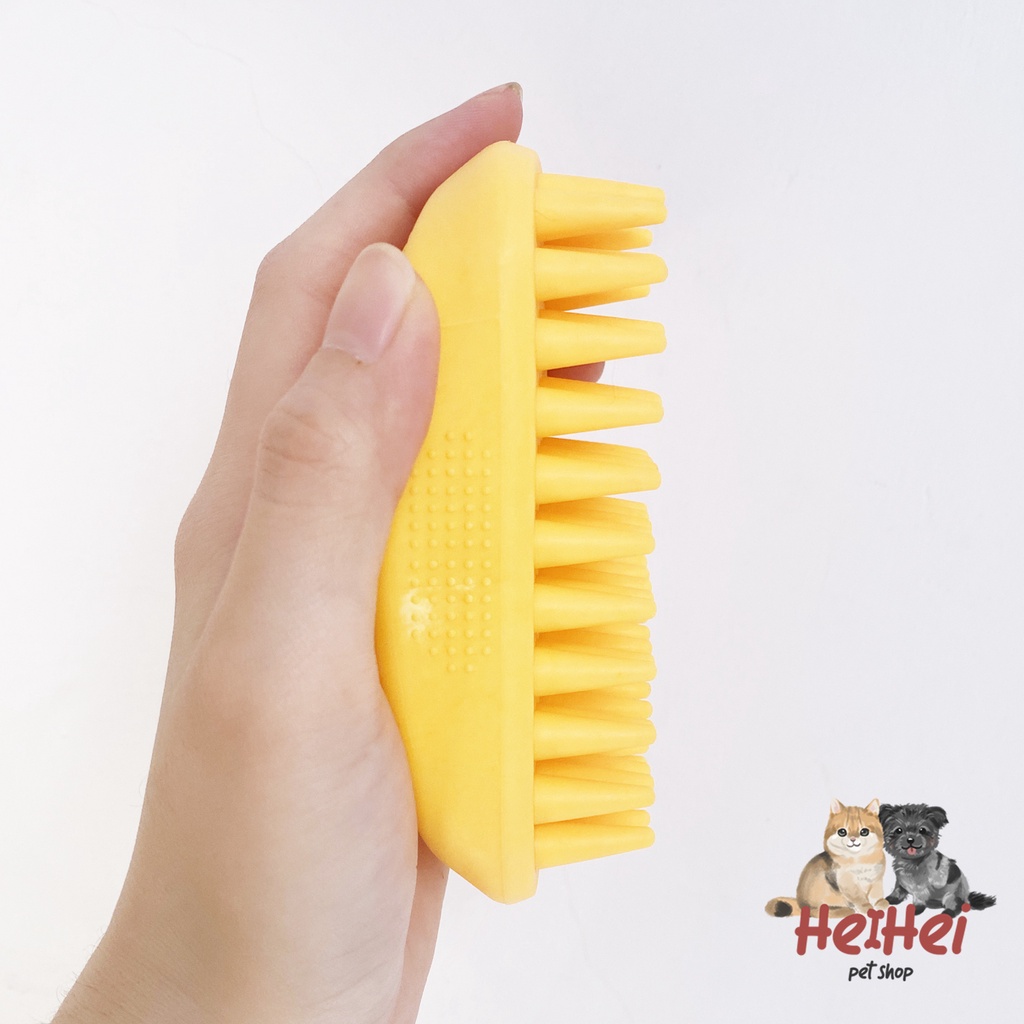 Silicone Brush Bath for Pet Dog / Sisir Mandi Premium Anjing Kucing