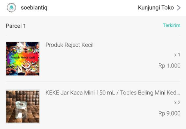 Keke Jar Kaca Mini 150 Ml / Toples Beling Mini Kedap Udara 150 Ml