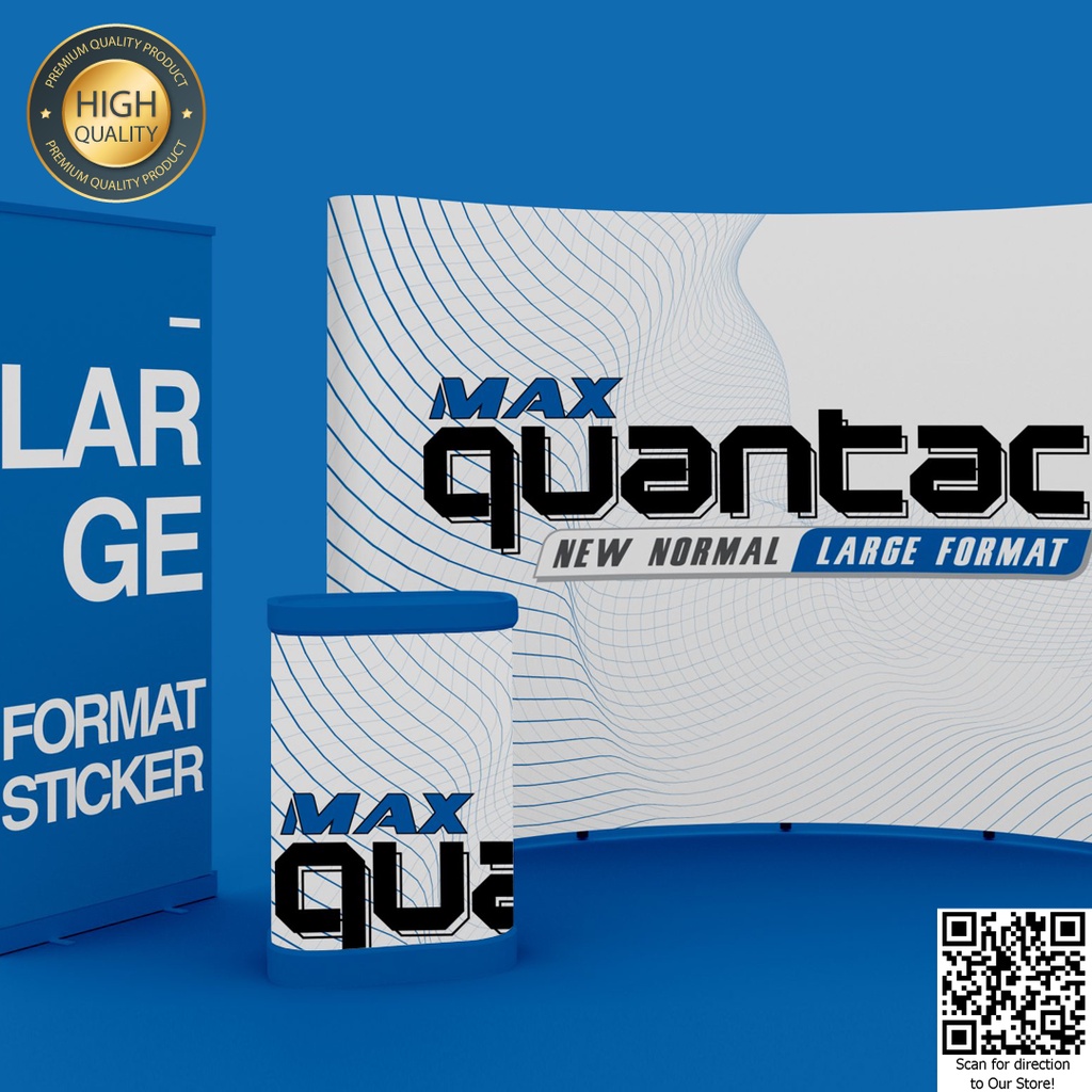 Sticker QUANTAC® MAX 68WX-A Stiker Vinyl Digital Print Eco Solvent / UV Printing / Latex - Indoor/Outdoor 1.27 m x 50 m - Roll