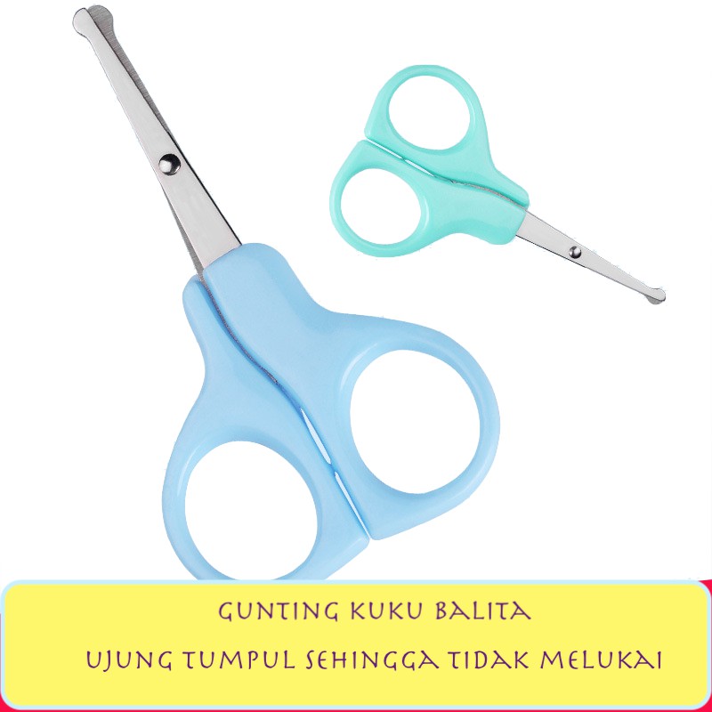 GUNTING KUKU BALITA UJUNG BULAT TUMPUL STAINLESS STEEL ANTI KARAT