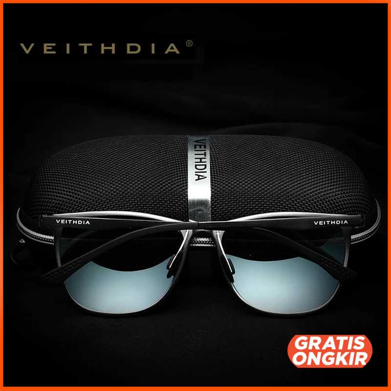 VEITHDIA Kacamata Retro UV Polarized Sunglasses 6623