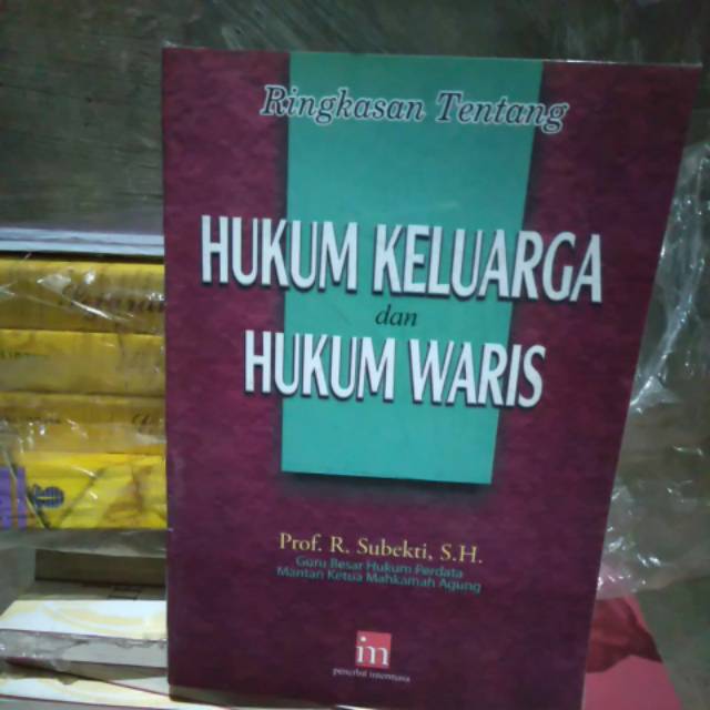 buku hukum keluarga dan hukum waris