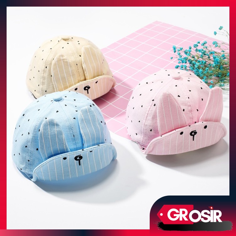 Grosir - T651 Topi Rabbit Anak / Topi Anak / Topi Fashion Anak / Aksesoris Kepala / Topi Bayi