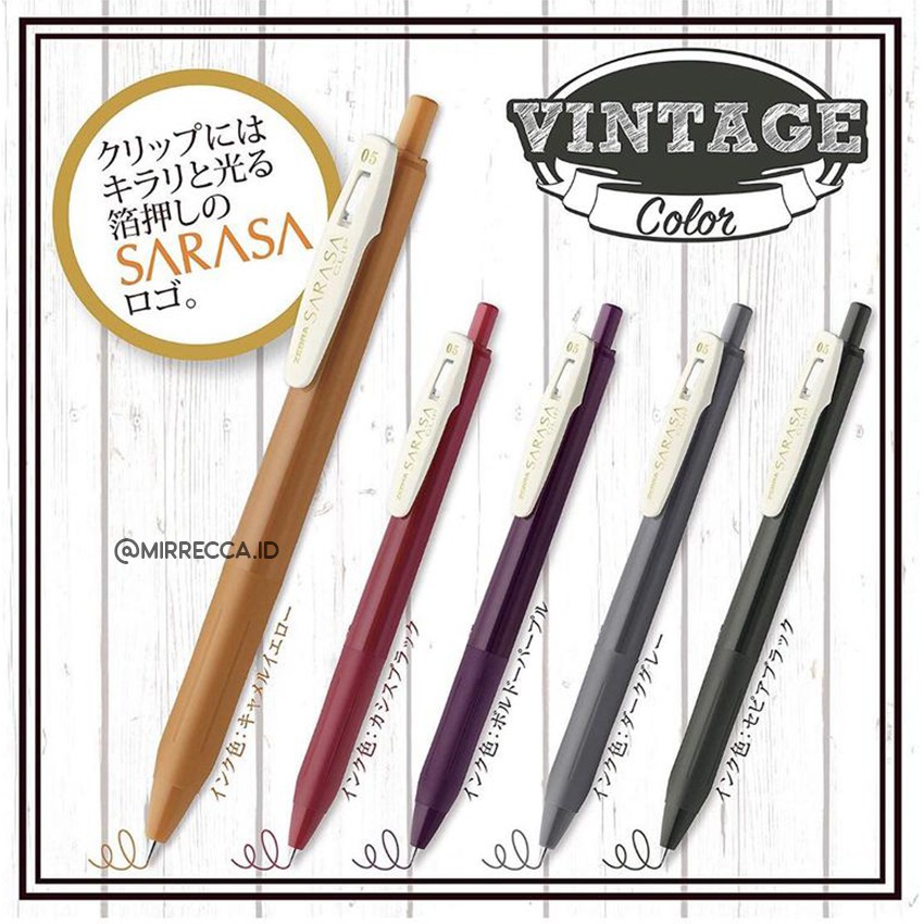 

PULPEN GEL SARASA CLIP 0.5 VINTAGE SERIES ZEBRA