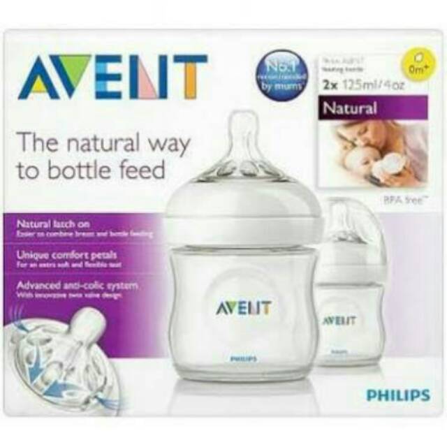 Bottle avent natural 125 ml isi 2