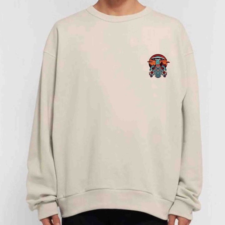 Sweater Crewneck fremdulo Pria Fleece Size M - XXL