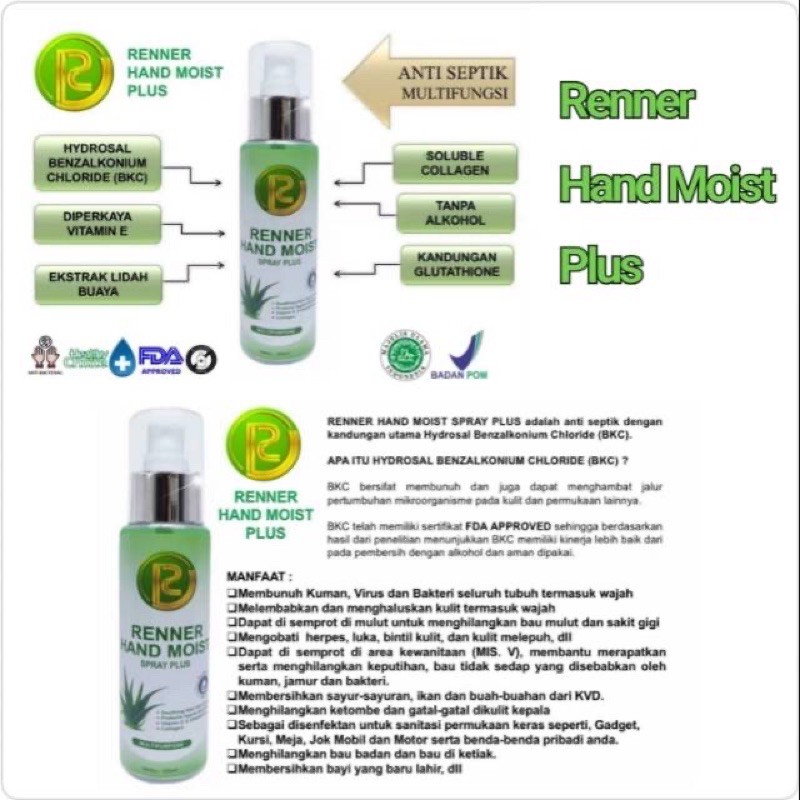 HAND MOIST SPRAY PLUS by RENNER