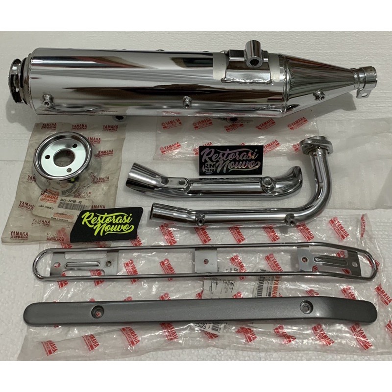 Knalpot Nouvo lele original set muffler exhaust nouvo lele ori yamaha kenalpot nouvo lele mufler
