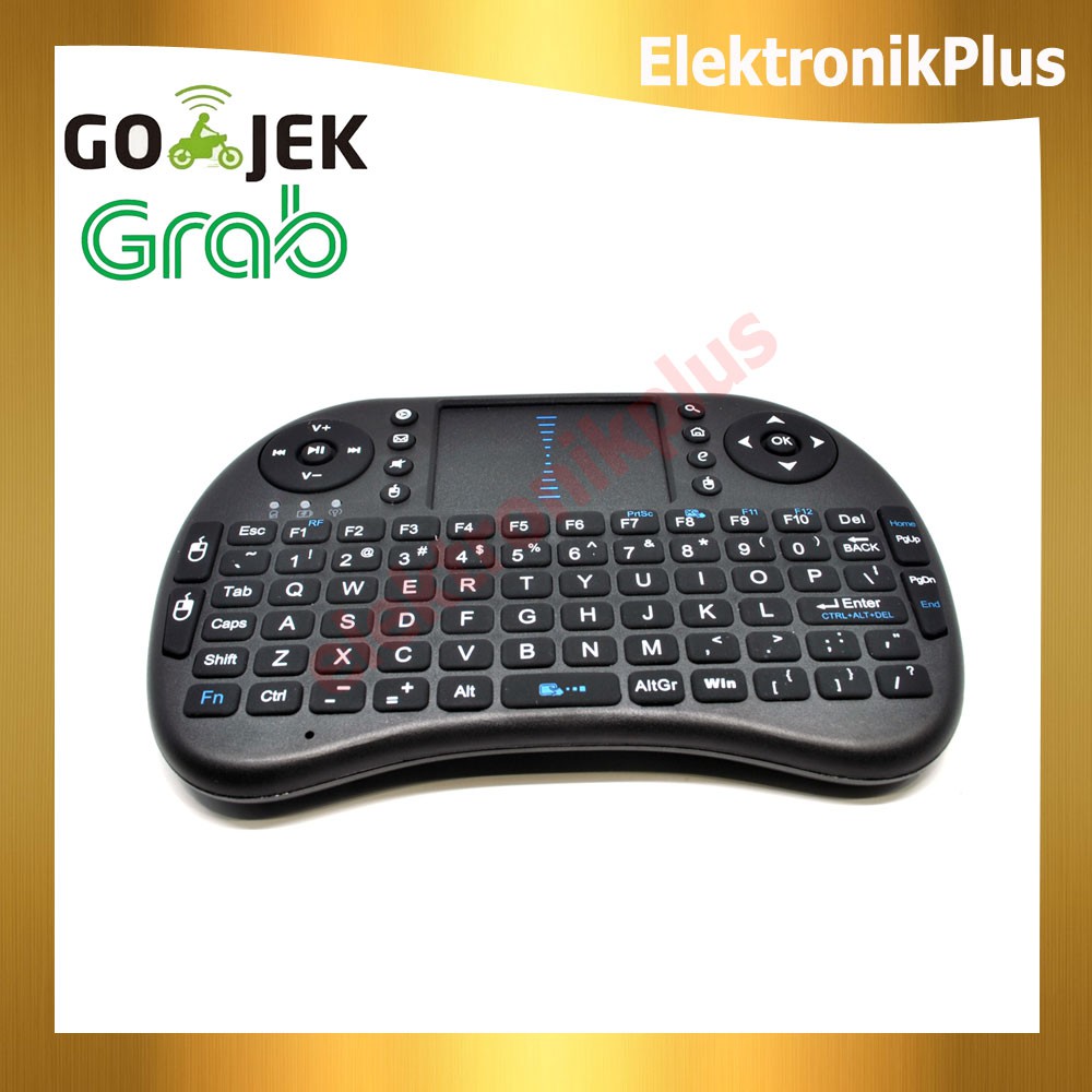 Keyboard Original i8 Mini Wireless 2.4GHz dengan Touch Pad &amp; Mouse EP88