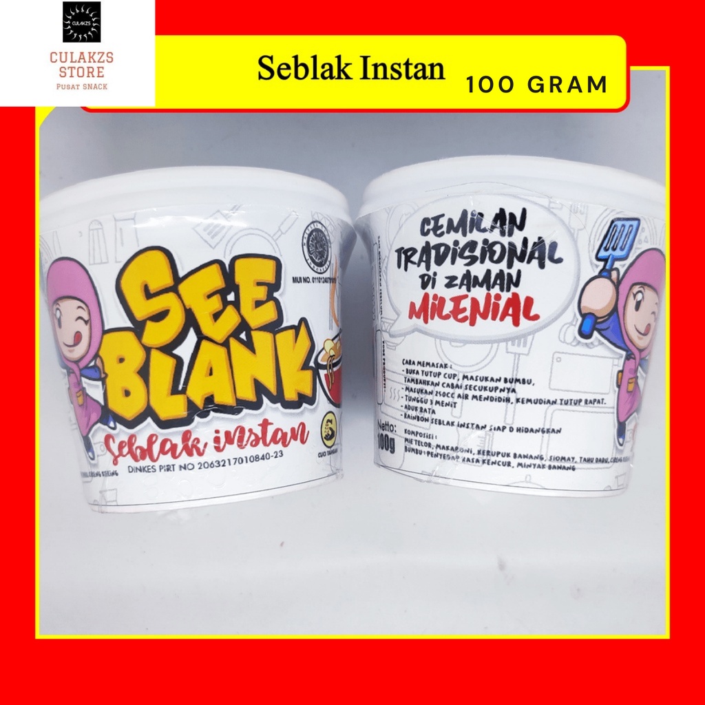 

SEEBLANK SEBLAK INSTAN KUAH MAKANAN PEDAS BANDUNG