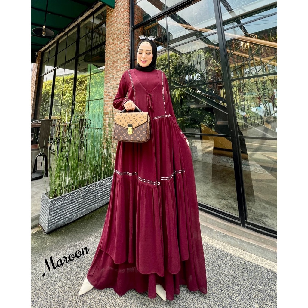 Original GLAMZ Dress Kiran (seri A) (seri B) / Fashion Muslim Gamis